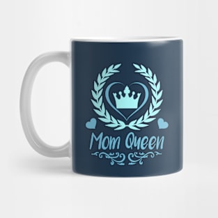 Mom Queen Blue Mug